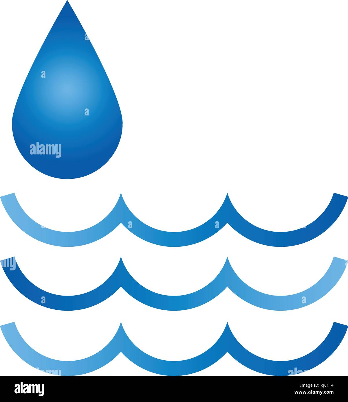 Wasser, Tropfen, Wassertropfen logo Stock Vektor
