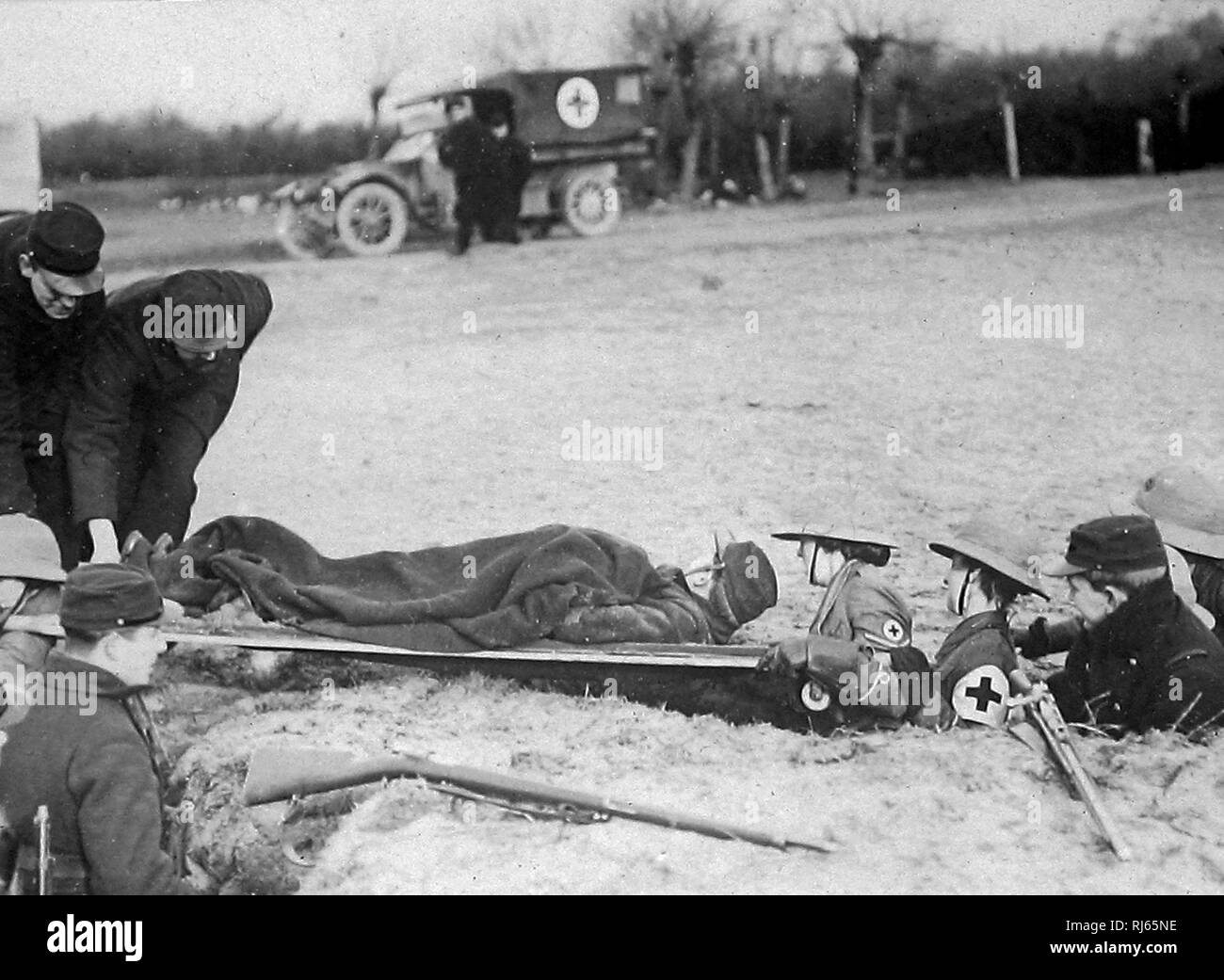 Erste Hilfe Krankenschwester Yeomanry Corps während WW1 Stockfoto