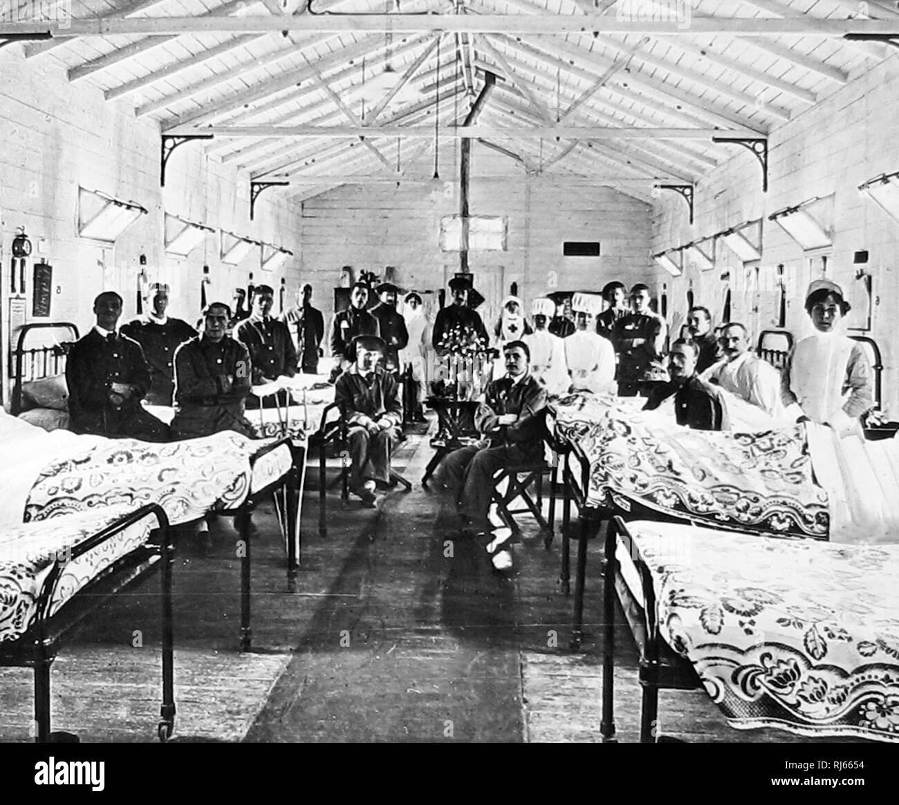 Rotes Kreuz Krankenhaus während WK1 Stockfoto