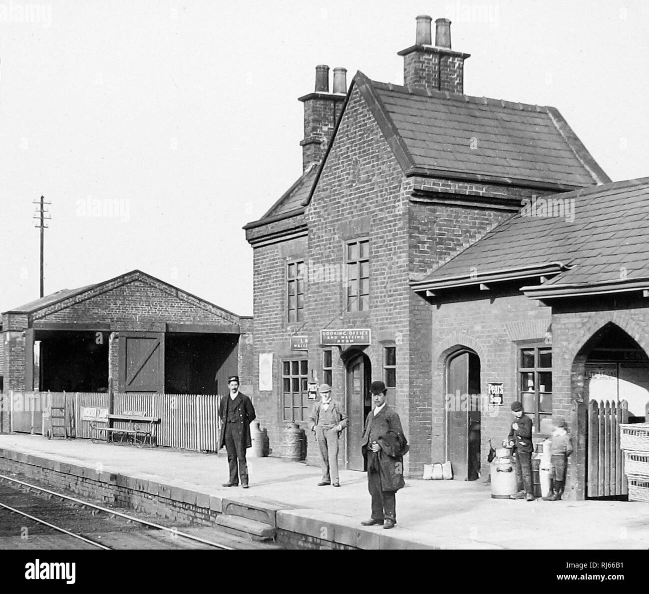 Holmes Chapel Bahnhof Stockfoto