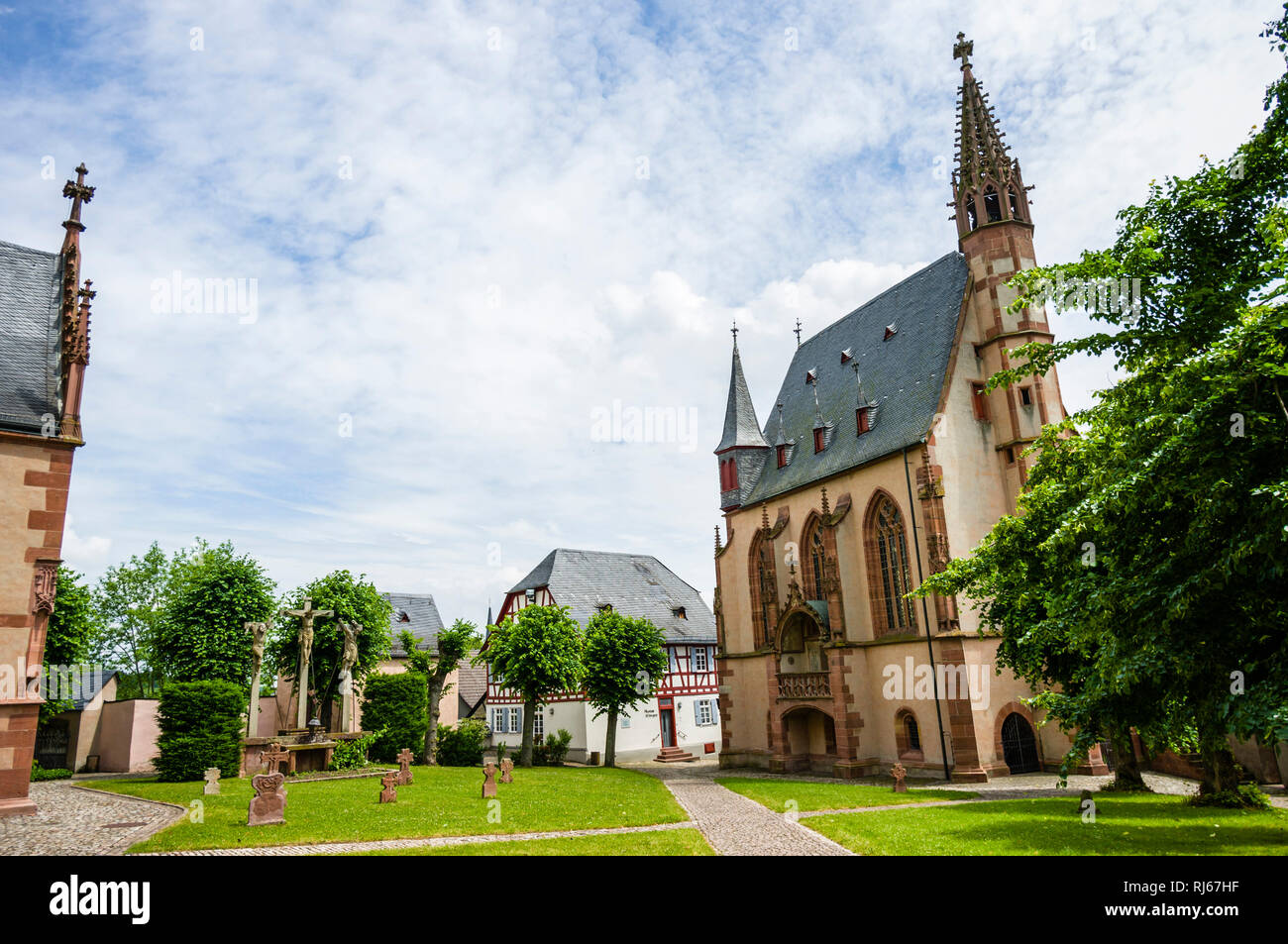 Europa, Deutschland, Hessen, Rheingau, Kiedrich, Kirche, Michaelskapelle, fertiggestellt 1444 Stockfoto