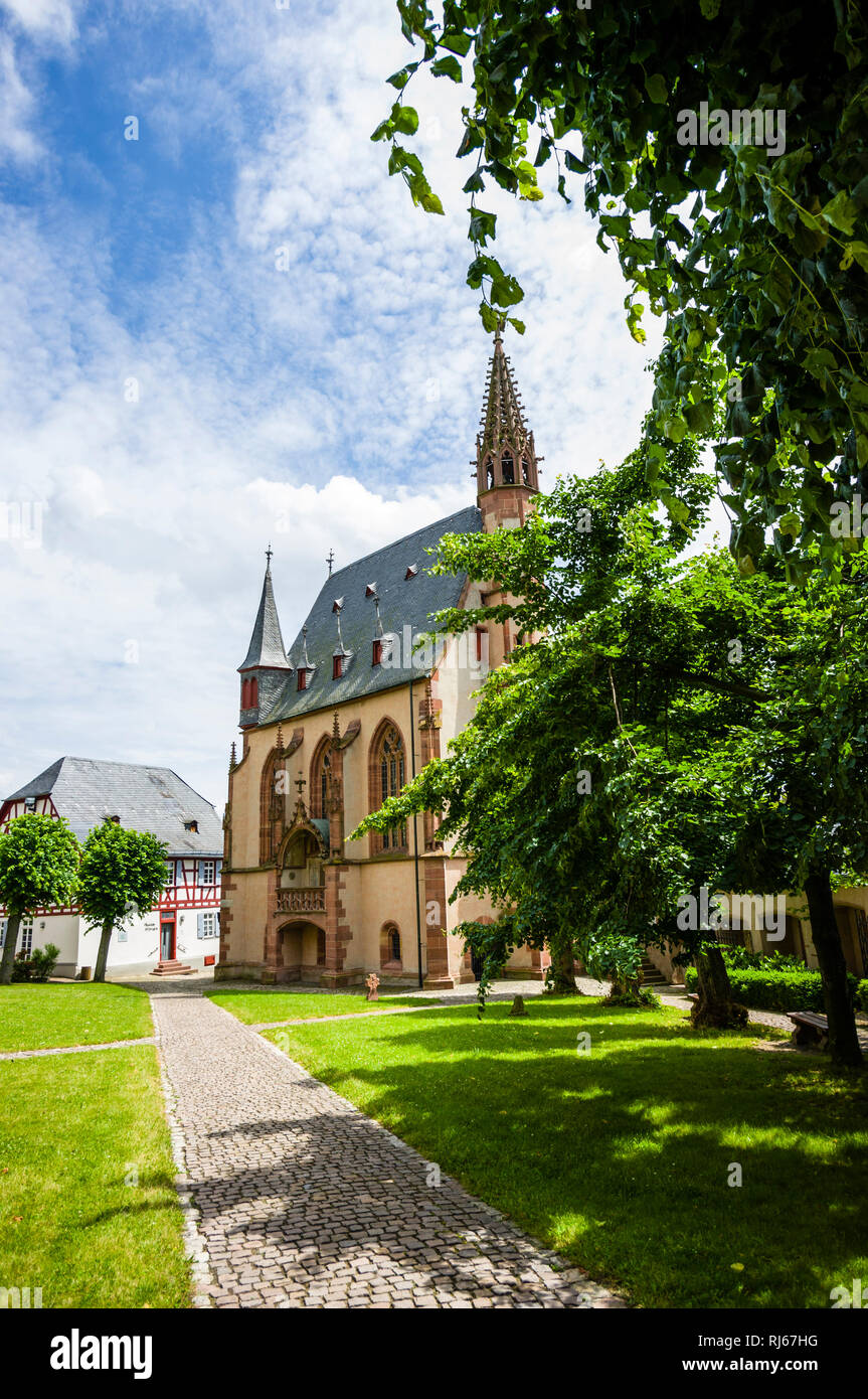 Europa, Deutschland, Hessen, Rheingau, Kiedrich, Kirche, Michaelskapelle, fertiggestellt 1444 Stockfoto