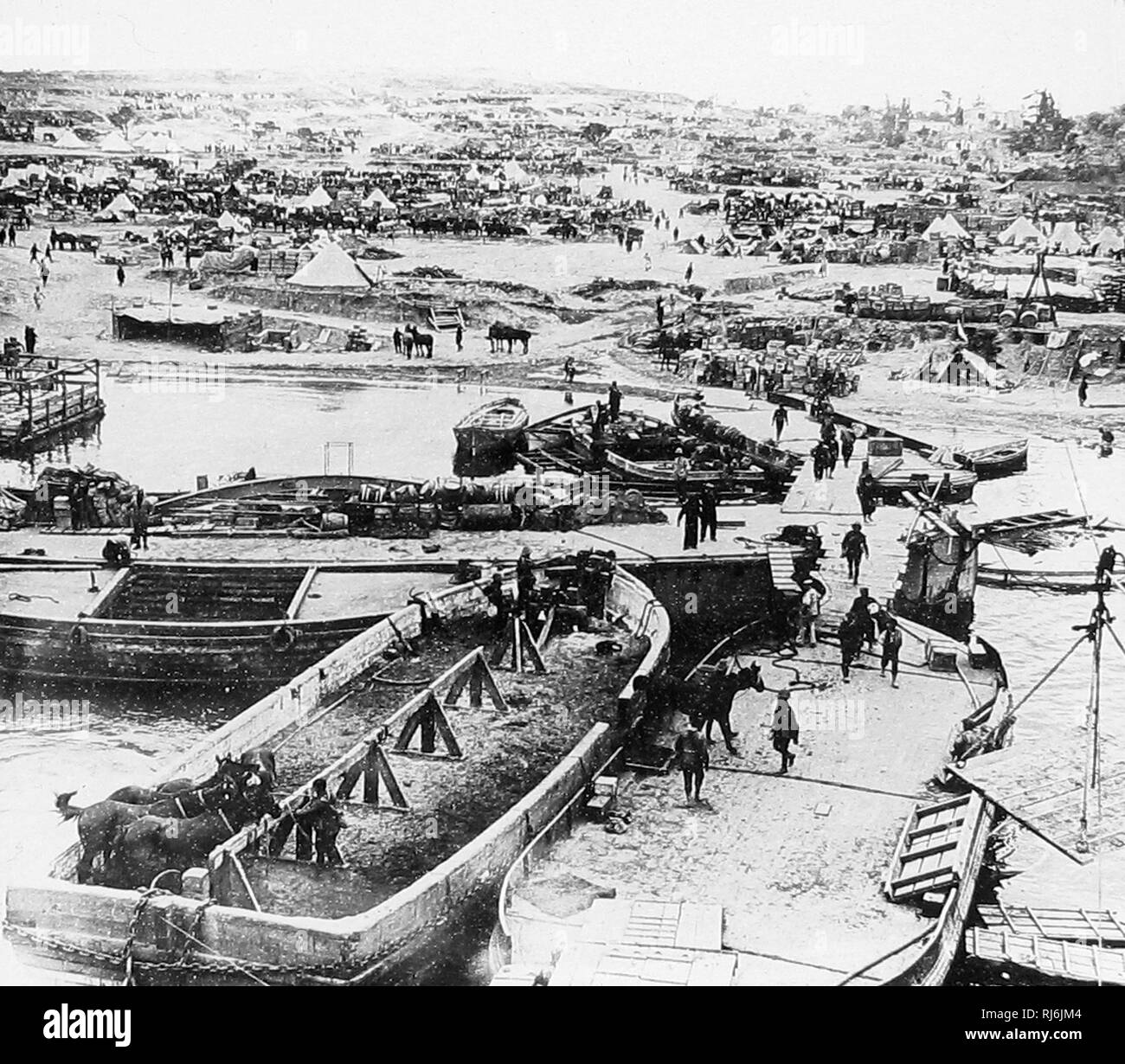 WW1 Gallipoli V Strand von der SS Fluss Clyde Stockfoto