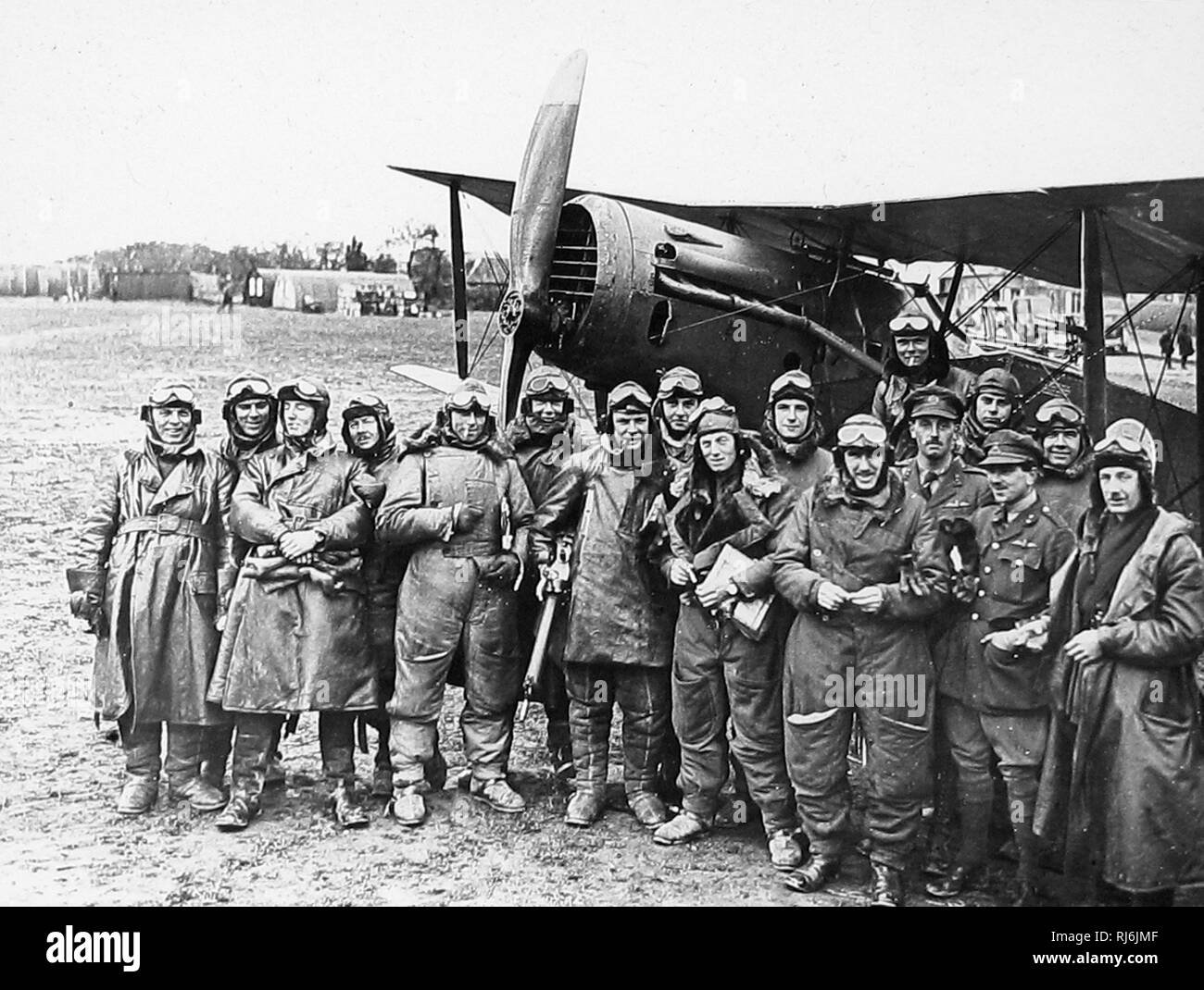 WW1 RAF squadron Stockfoto