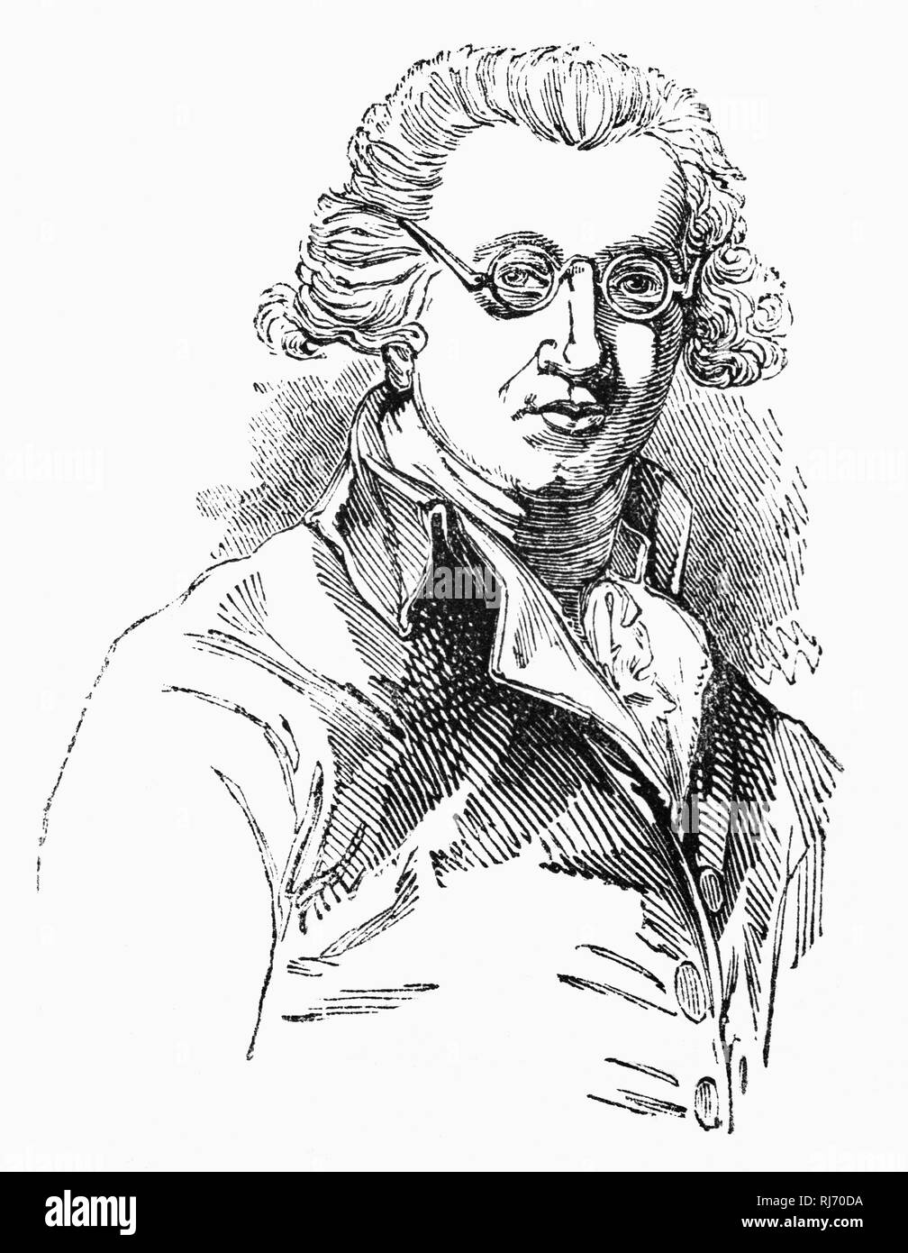 Sir Joshua Reynolds RA FRS FRSA (1723-1792) war ein englischer Maler, in Porträts, von denen John Russell sagte, er war einer der wichtigsten europäischen Maler des 18. Jahrhunderts spezialisiert hat. Er förderte die "großen Stils" in der Malerei, die auf Idealisierung der unvollkommenen abhing. Er war einer der Gründer und erste Präsident der Königlichen Akademie der Künste und wurde von Georg III. im Jahr 1769 zum Ritter geschlagen. Stockfoto