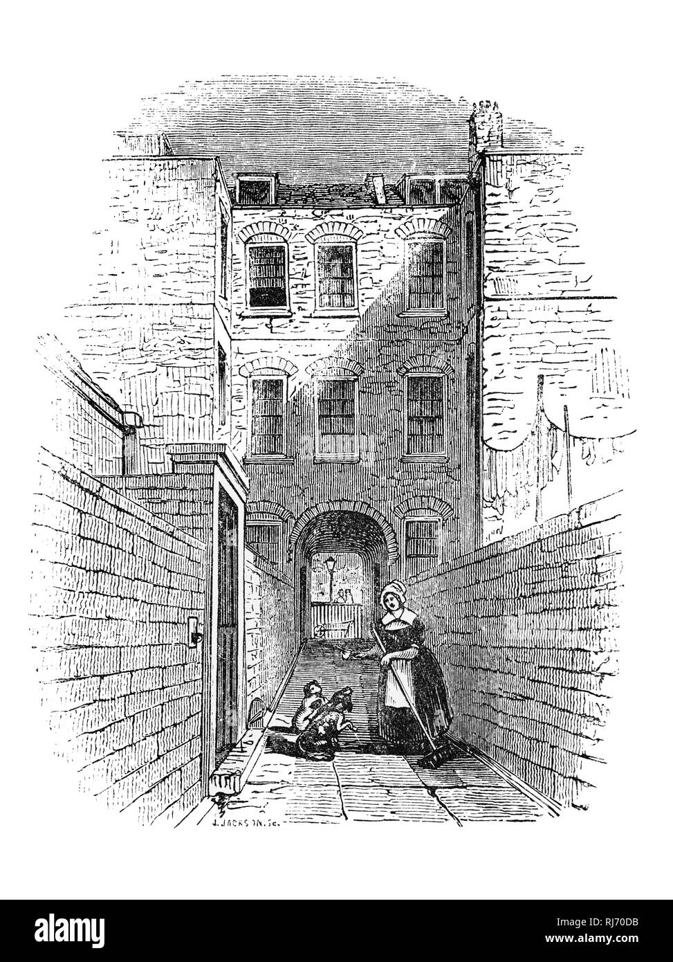 Das St. Martin's Lane Academy, ein Vorläufer der Royal Academy, wurde im Jahre 1735 von William Hogarth, aus dem Kreis der Künstler und Designer, die bei der Schlachtung Coffee House am oberen Ende der St Martin's Lane, London versammelt organisiert. Die künstlerische einstellen, die das Rokoko nach England eingeführt wurde am "alten Schlachten' zentriert und die Zeichnung-Klassen an der St. Martin's Lane Academy untrennbar in der Verbreitung der neuen künstlerischen Ideen in England während der Regierungszeit von George II. und Georg III. verbunden Stockfoto
