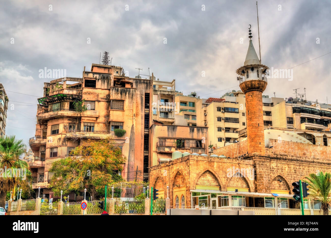 Ain Al-Mreisseh Moschee in Beirut, Libanon Stockfoto