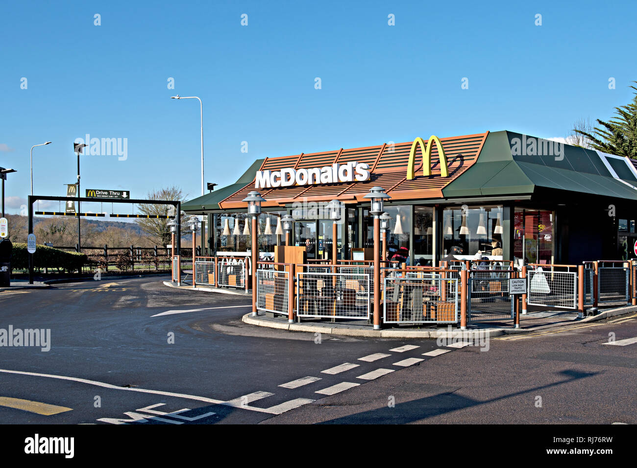 Ein McDonald's Food Franchise in der Nähe von otford in Kent, England Stockfoto