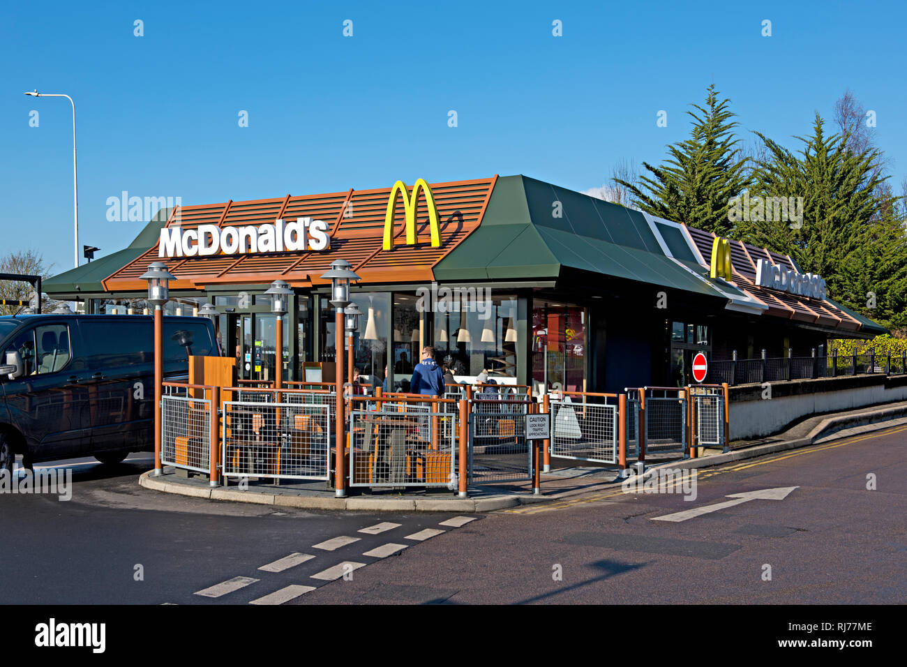 Ein McDonald's Food Franchise in der Nähe von otford in Kent, England Stockfoto