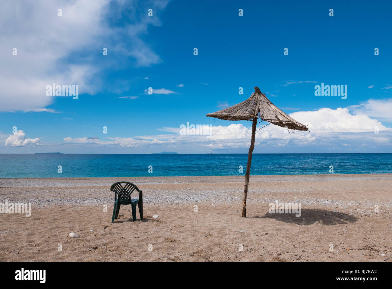 Albanien, Balkanhalbinsel, Südosteuropa, Republik Albanien, gjipe Strand Strand Stockfoto