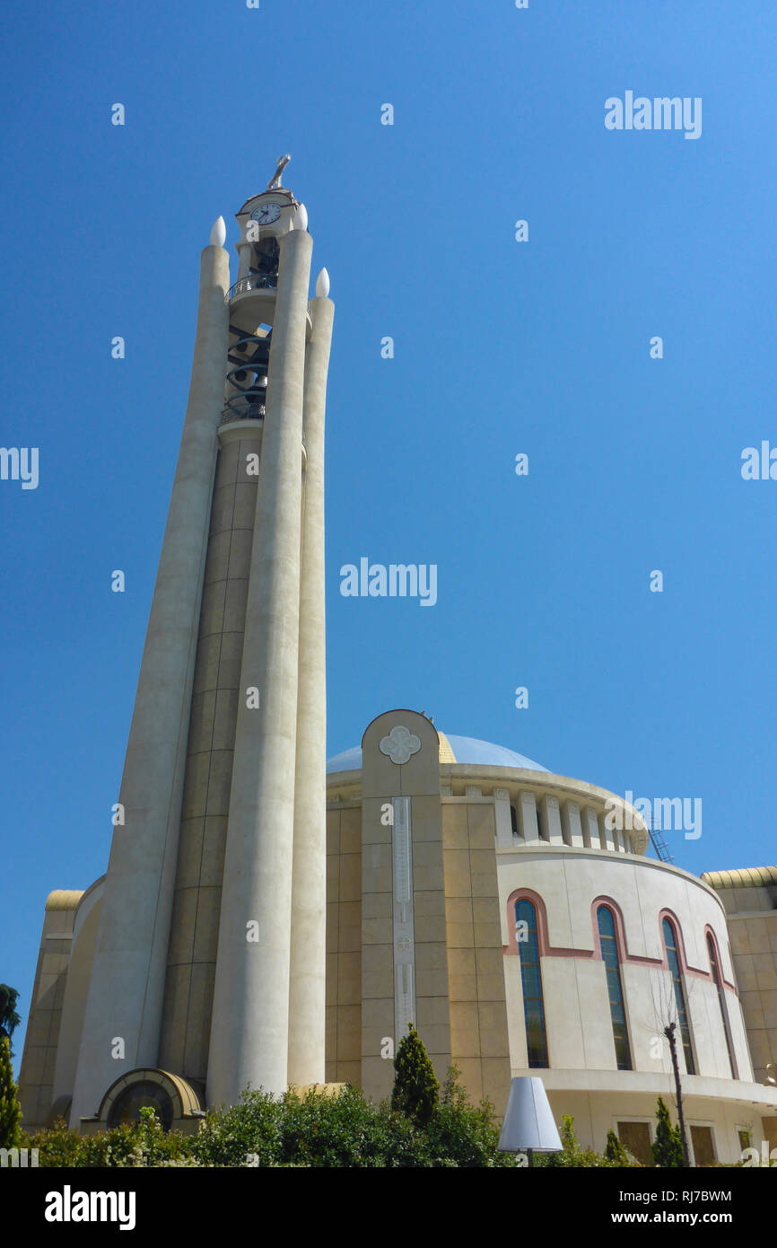 Albanien, Balkanhalbinsel, Südosteuropa, Republik Albanien, Tirana, Hauptstadt Orthodoxe Kirche in Tirana Stockfoto