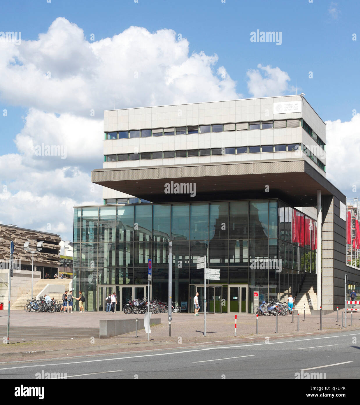 Karo 5, Eingangshalle zur Technischen Universität, Darmstadt, Hessen, Deutschland, Europa Stockfoto