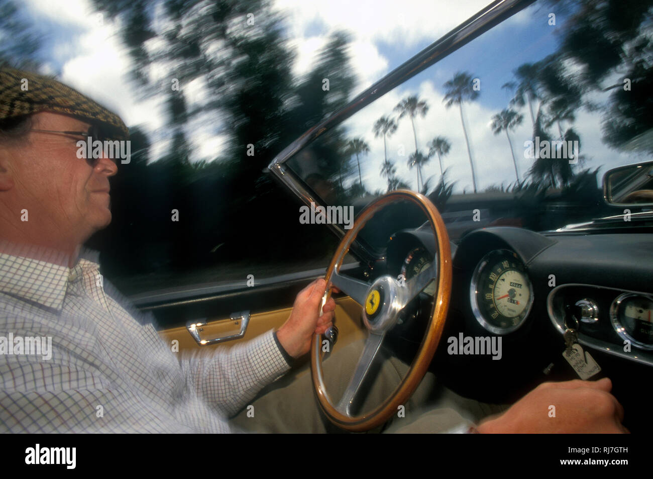 Ferrari 250 California Spider fahren in Kalifornien, USA 1997 Stockfoto