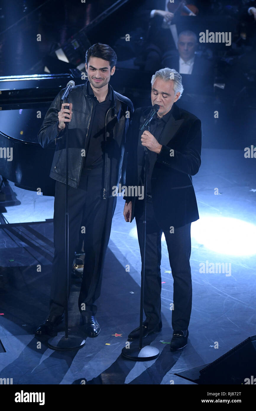 Andrea bocelli and son matteo bocelli -Fotos und -Bildmaterial in hoher Auflösung – Alamy