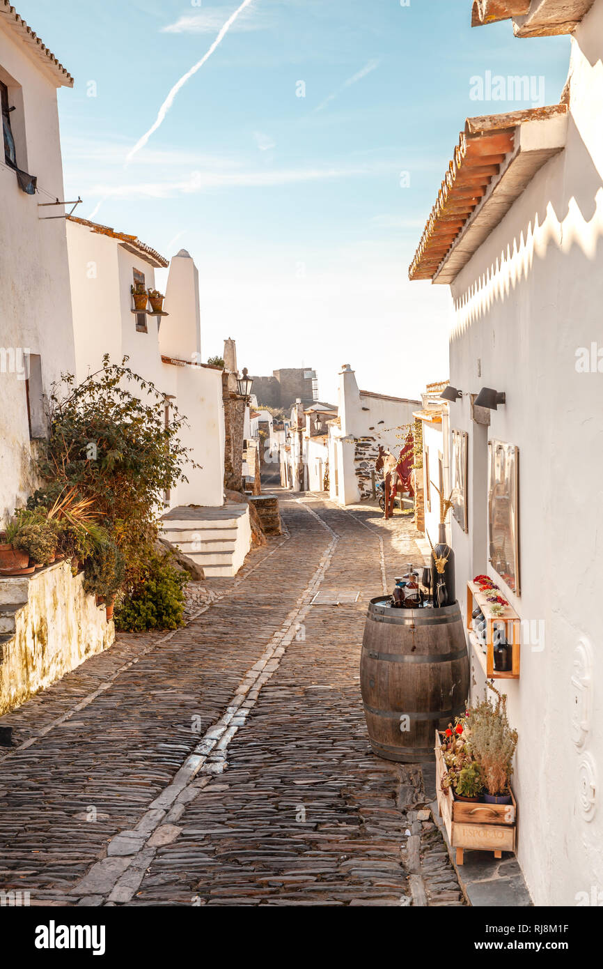 Mittelalterliches Dorf Monsaraz im Alentejo Portugal reisen Europa Stockfoto