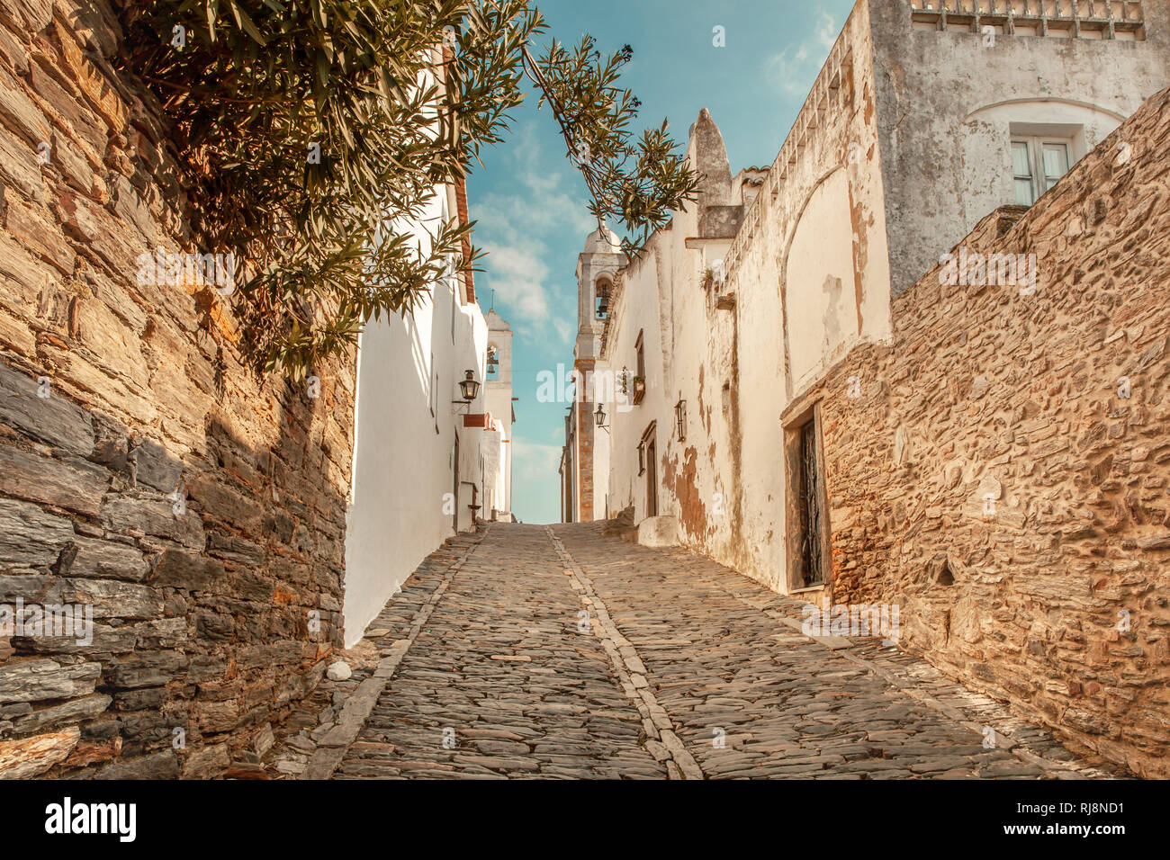 Mittelalterliches Dorf Monsaraz im Alentejo Portugal reisen Europa Stockfoto