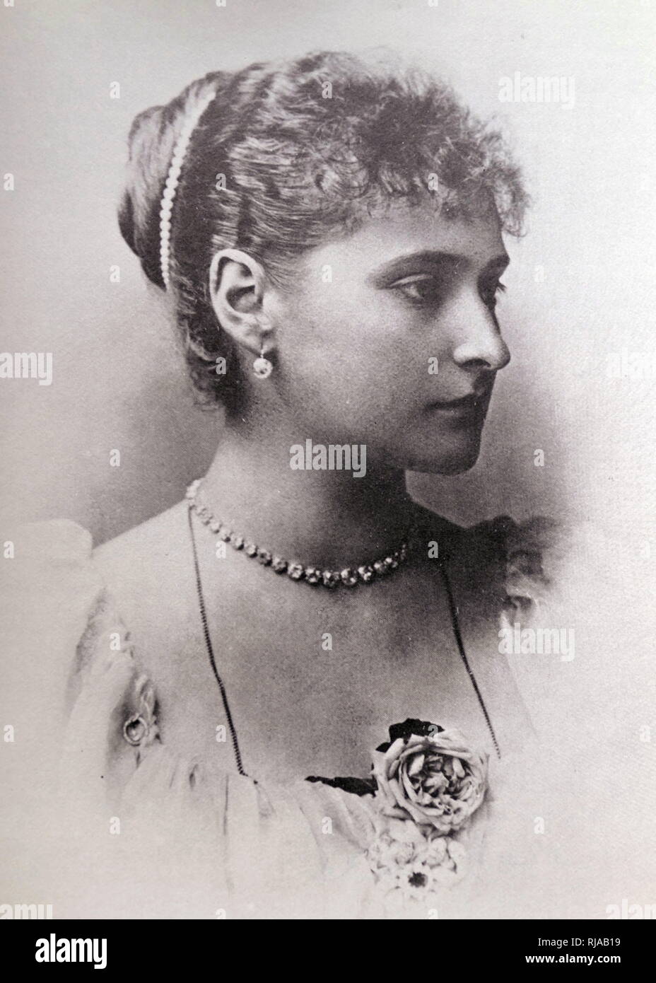 Alexandra Fjodorowna (Alix von Hessen) (1872-1918), Ehefrau von Kaiser Nikolaus II. Stockfoto