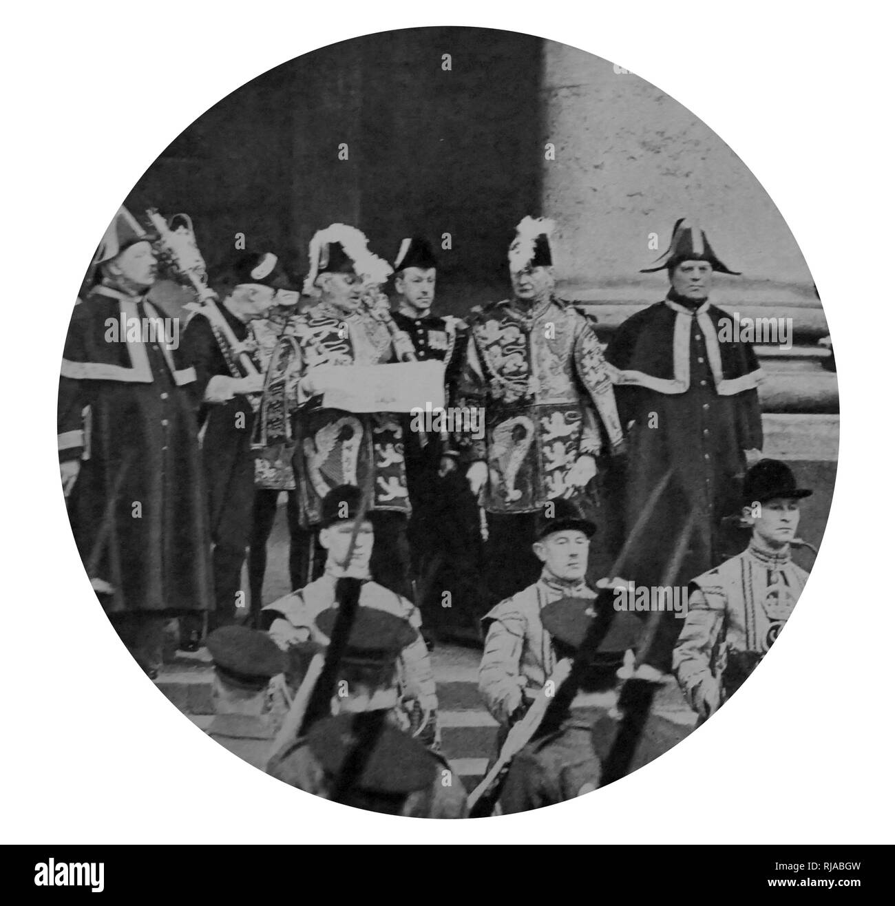 Der Beitritt von König Edward VIII., König von Großbritannien wurde am 22. Januar 1936 verkündeten Stockfoto