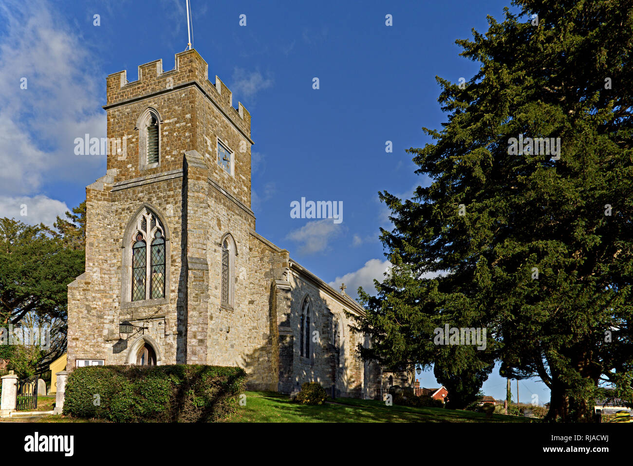 St. Georges Kirche Weald in Sevenoaks Weald, Kent, Großbritannien Stockfoto