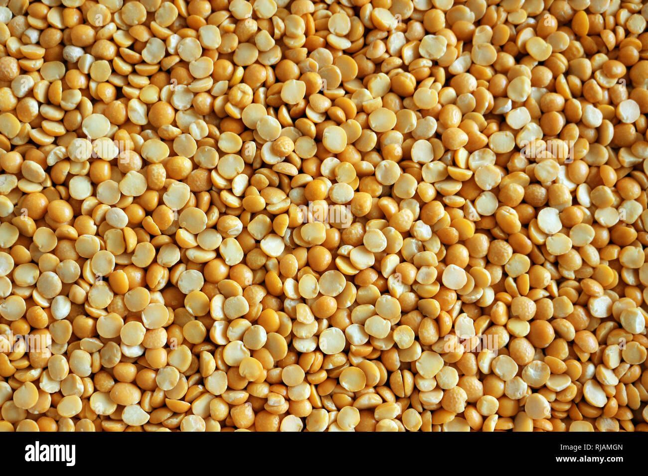 Gelbe Erbsen Hintergrund Textur Stockfoto