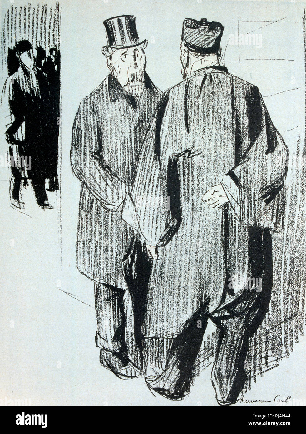 Karikatur in L'Assiette du Beurre, 1906, Rechtsanwälte Stockfoto