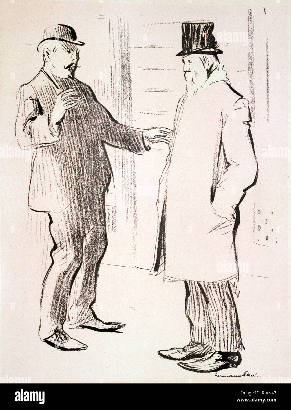 Karikatur in L'Assiette du Beurre, 1906, Rechtsanwälte Stockfoto