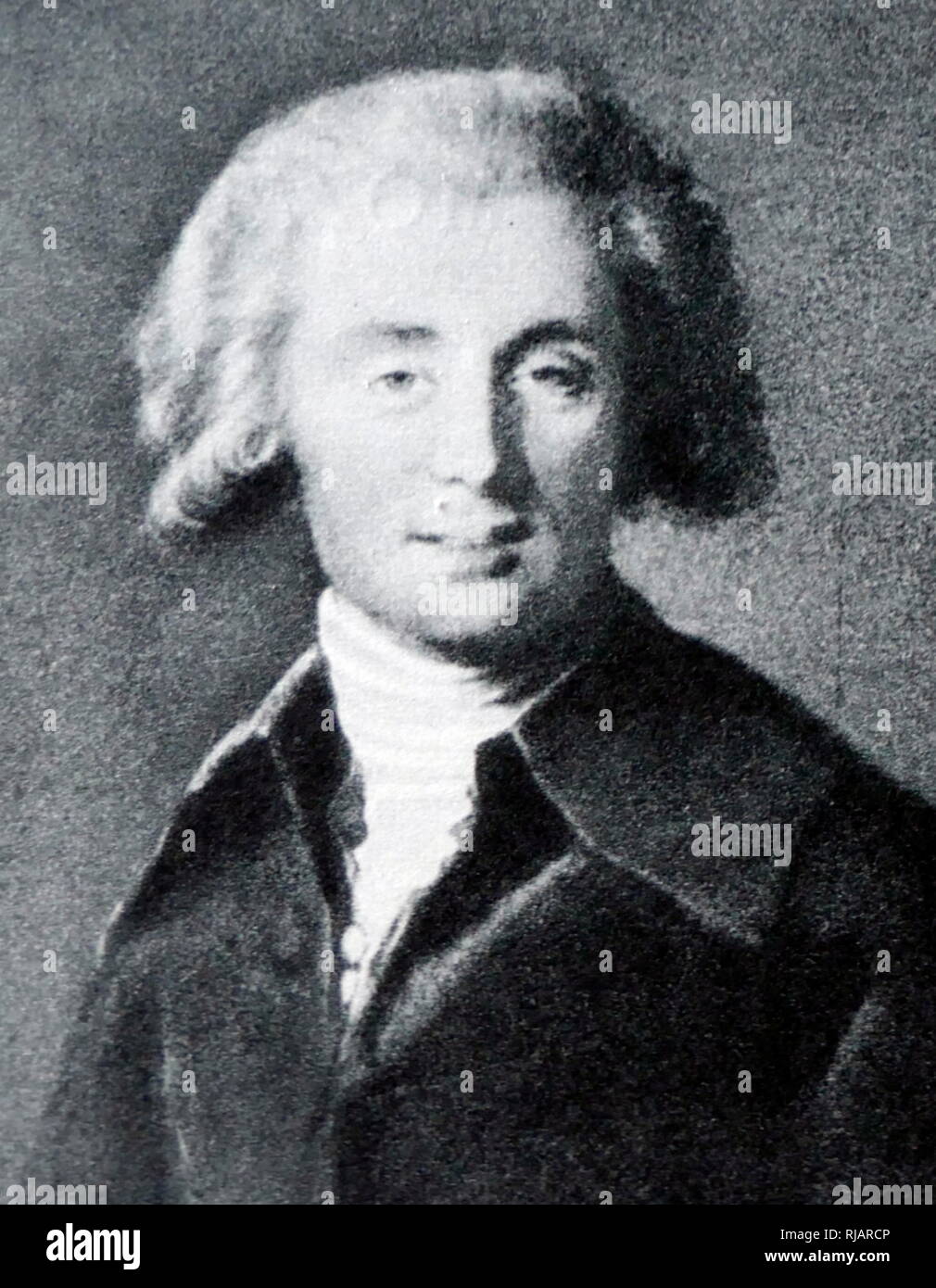 Porträt von Vigee-Lebrun Spiegel, André Ernest Modeste Grétry (1741-1813), Komponist aus dem Fürstbistum Lüttich (heute Belgien), die von 1767 an in Frankreich gearbeitet und nahm die französische Staatsbürgerschaft. Er ist berühmt für seine Opern comiques. Stockfoto