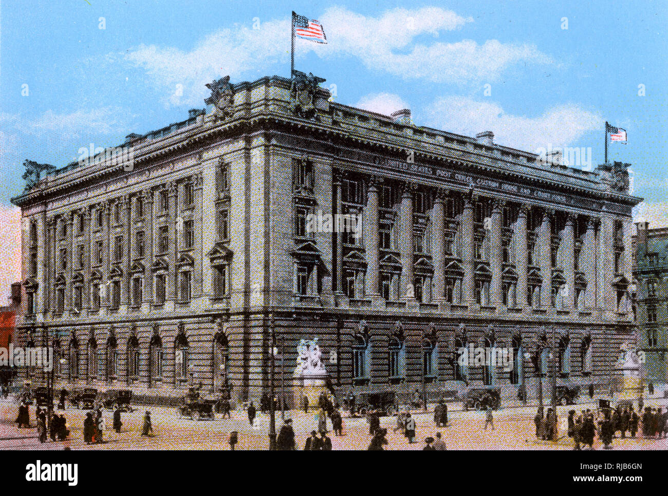 Cleveland, Ohio, USA-Post und US Custom House Stockfoto