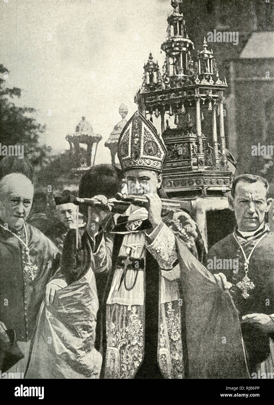 Jährliche Prozession des Heiligen Blutes, Brügge, Belgien Stockfoto