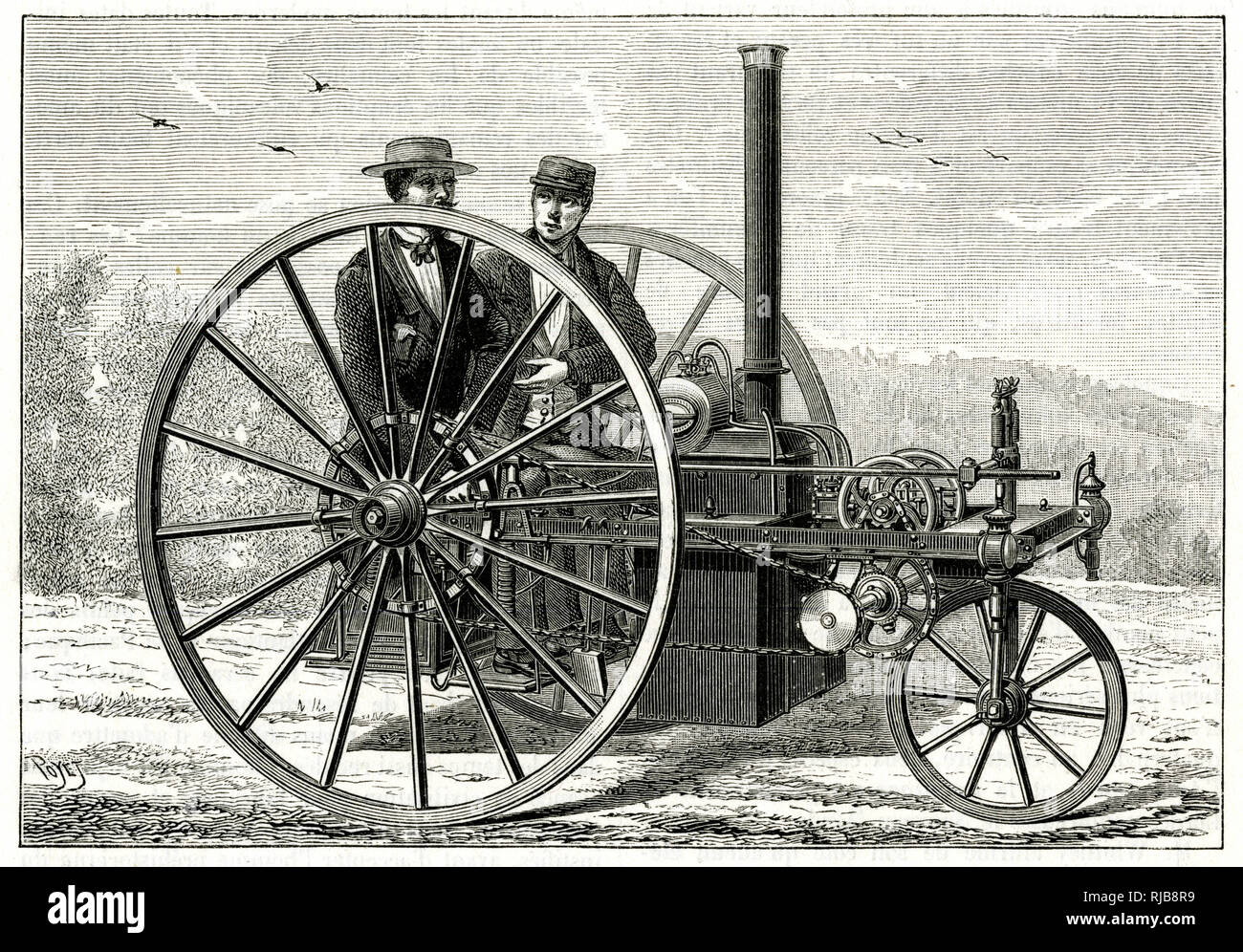 Dampfwagen, Palmer-System 1886 Stockfoto