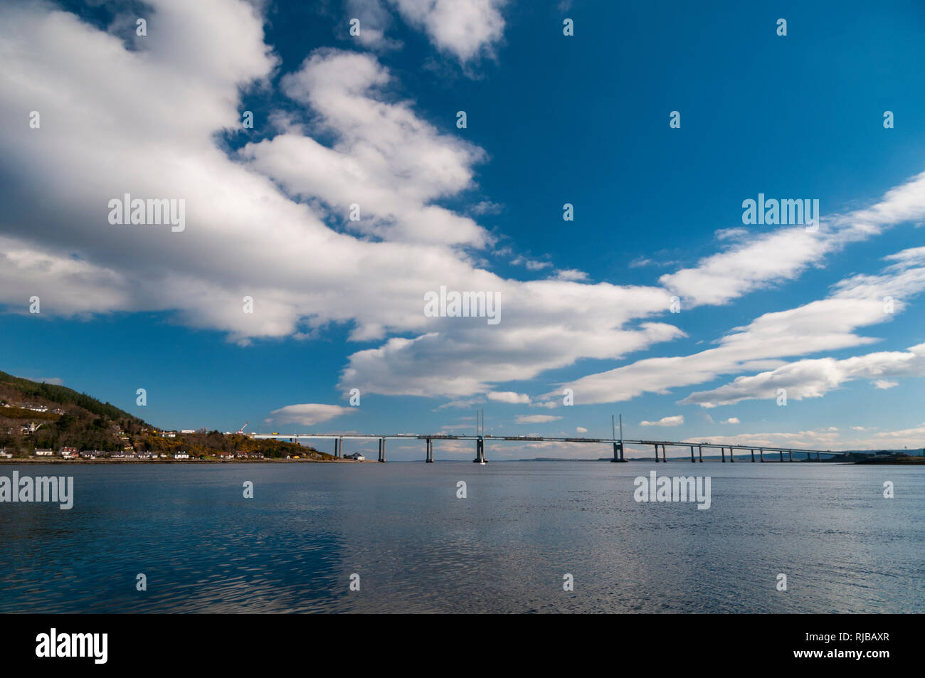 Die kessock Brücke der A9 über den Moray Firth bei Inverness, Inverness-shire, Schottland. März. Stockfoto