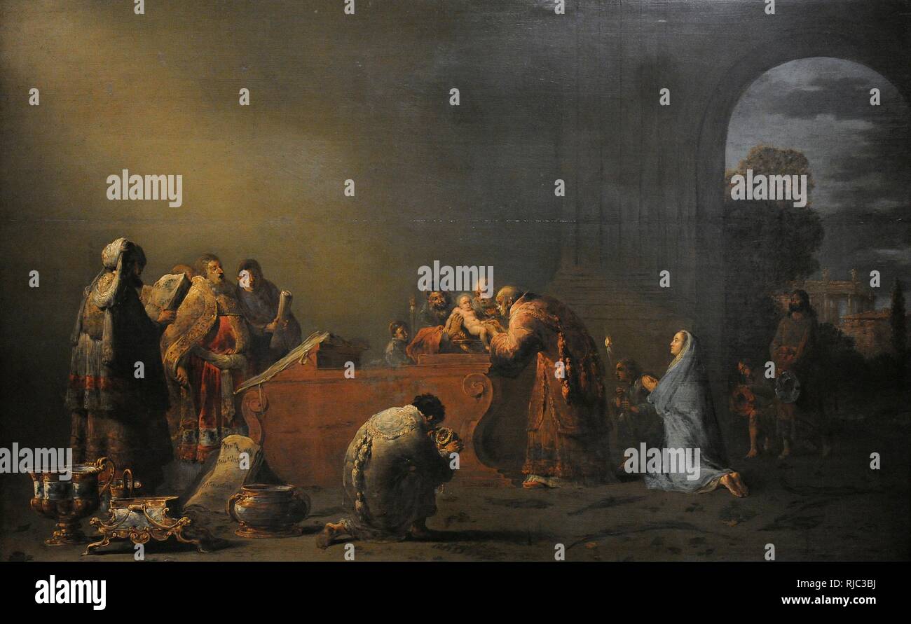 Leonaert Bramer (1596-1674). Pintor holandés. Circuncisión de Jesús, hacia 1640. Museo Nacional de Varsovia. Polonia. Stockfoto