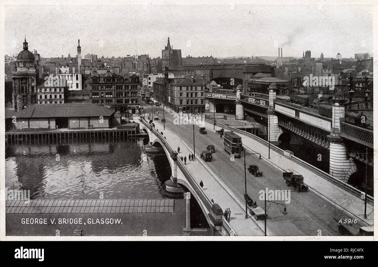 Glasgow, Schottland - George V Bridge Stockfoto
