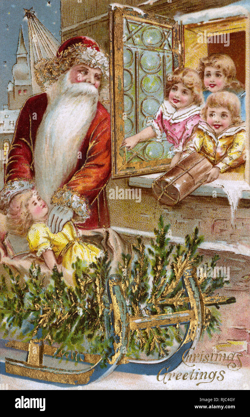 Weihnachtskarte 1900s Stockfotos Und Bilder Kaufen Alamy