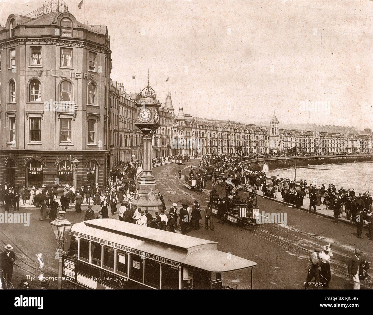 Die Promenade - Douglas, Isle of man Stockfoto