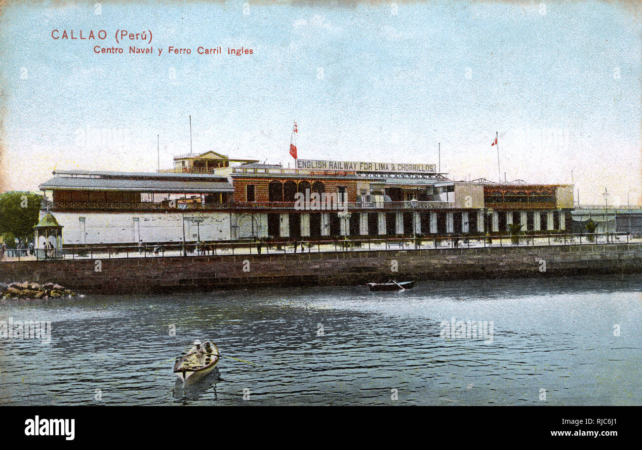 Callao, Peru - Englische Eisenbahn nach Lima und Chorrillos Stockfoto