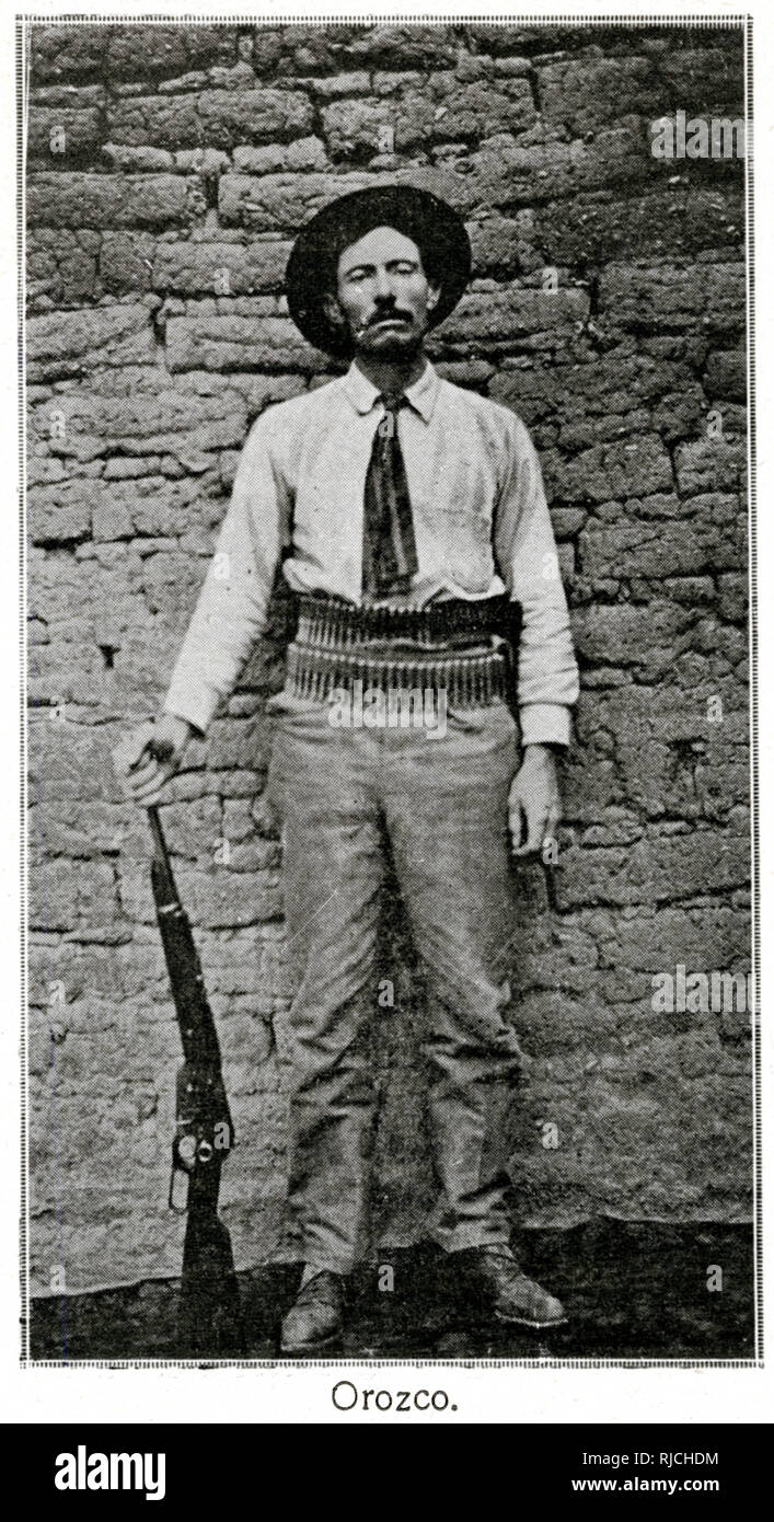 Revolutionärer General Orozco 1913 Stockfoto