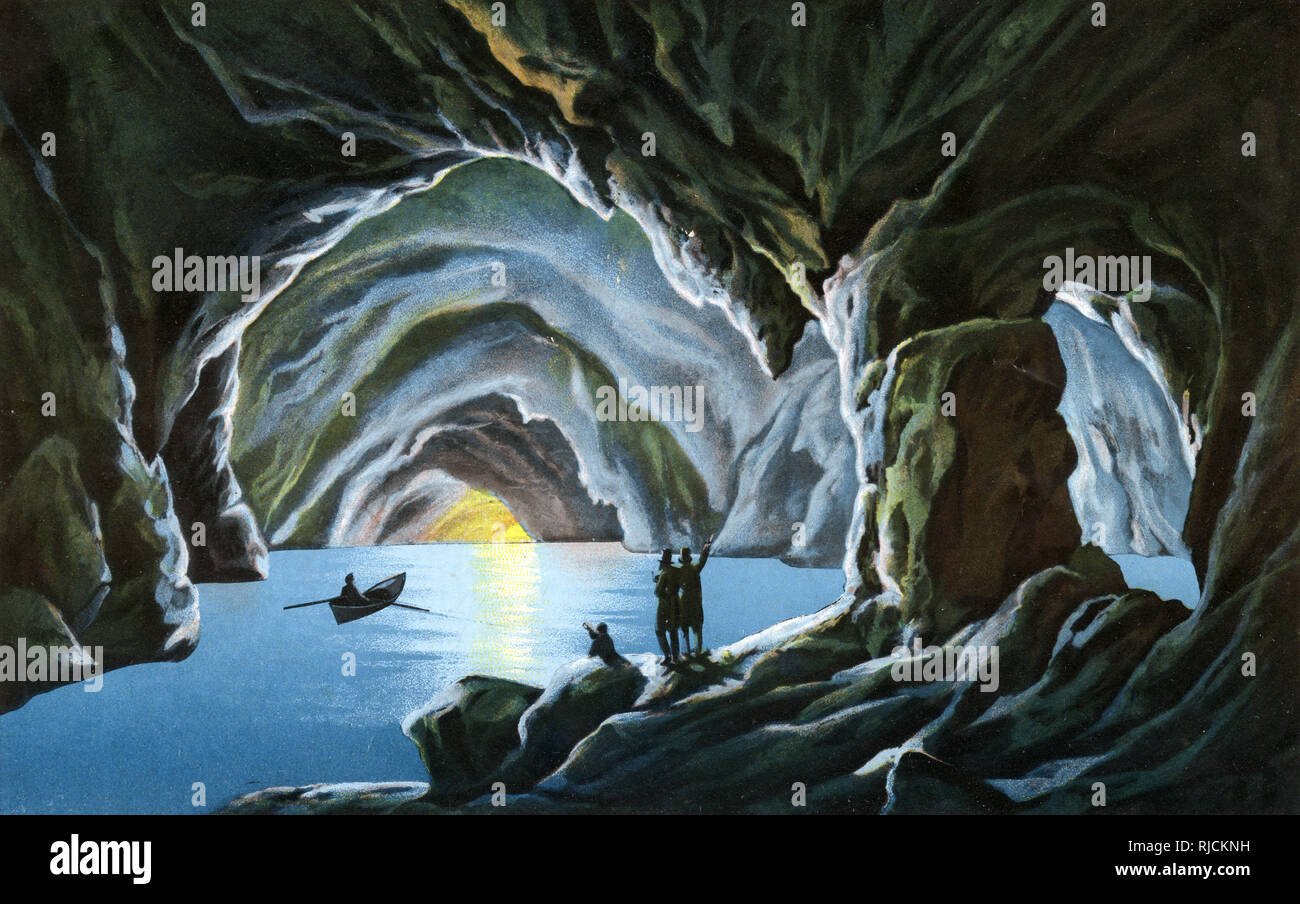 Grotta Azzurra (Blaue Grotte), Capri, Italien Stockfoto