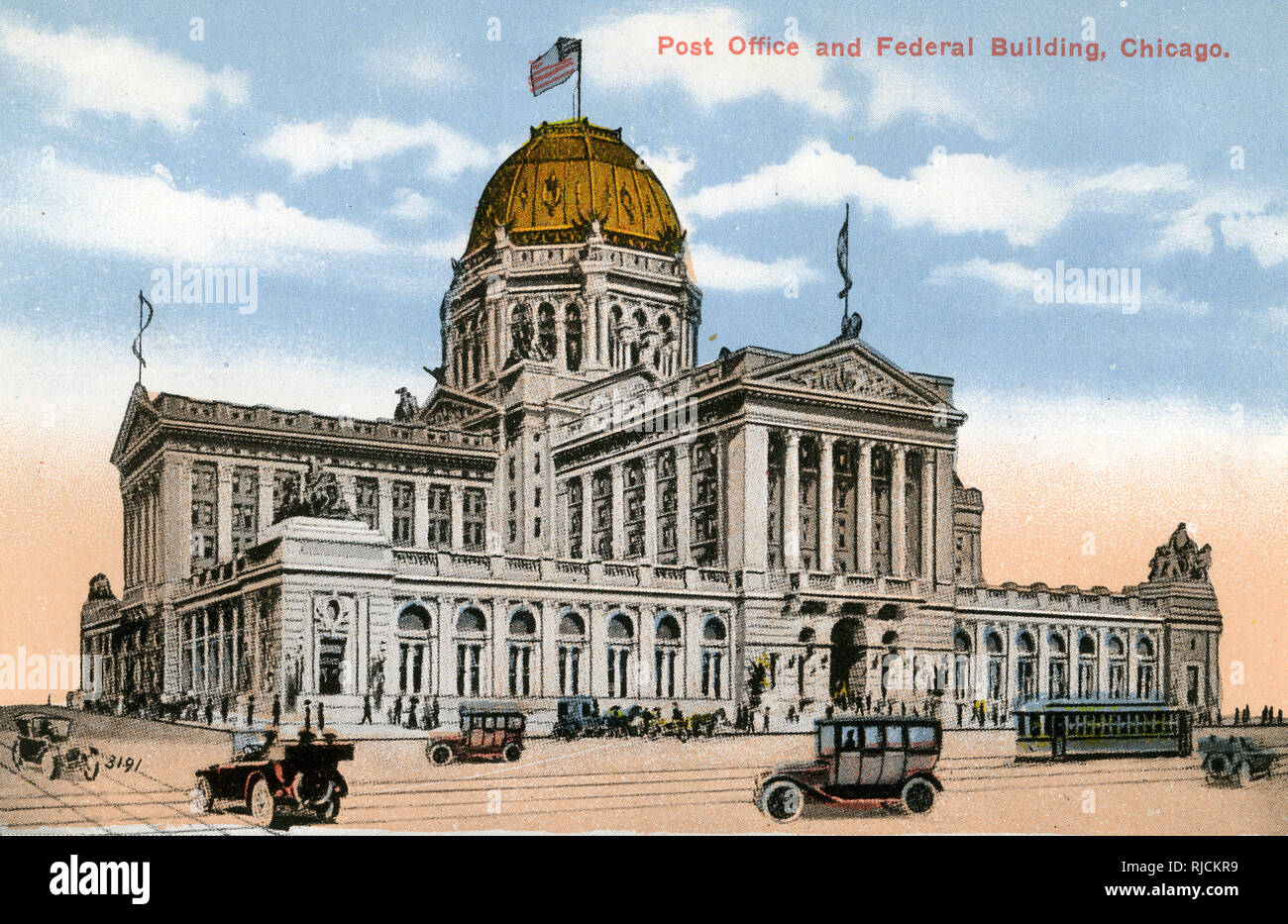 Post Office and Federal Building, Chicago, Illinois, USA Stockfoto