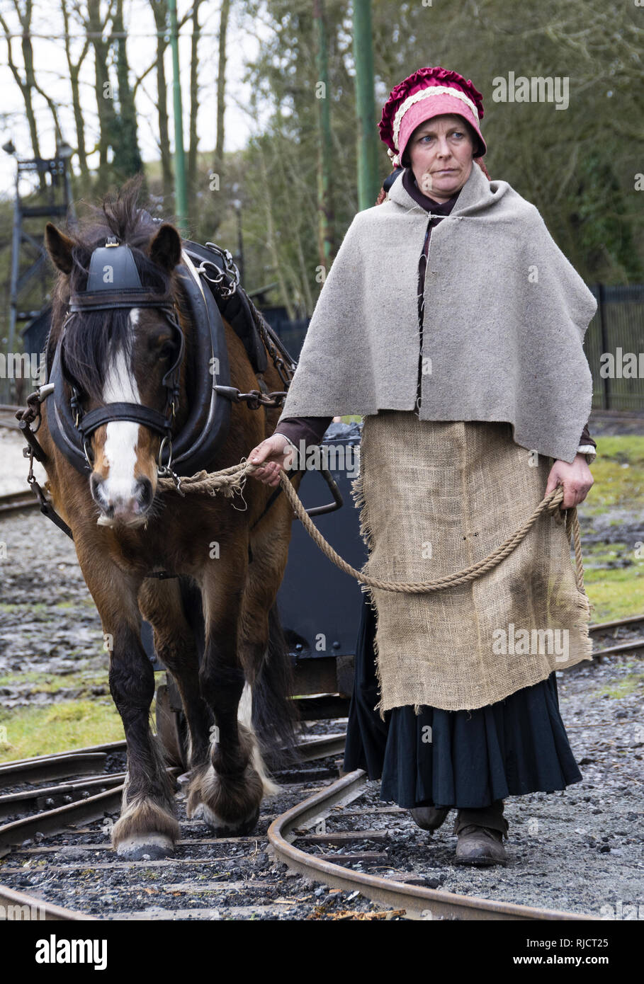 1940 Wochenende im Black Country Living Museum in Dudley, West Midlands, England, Großbritannien Stockfoto
