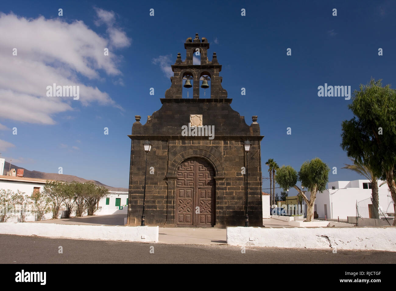 Pfarrkirche Santo Domingo de Guzman Tetir, Fuerteventura, Kanarische Inseln, Spanien, Europa Stockfoto