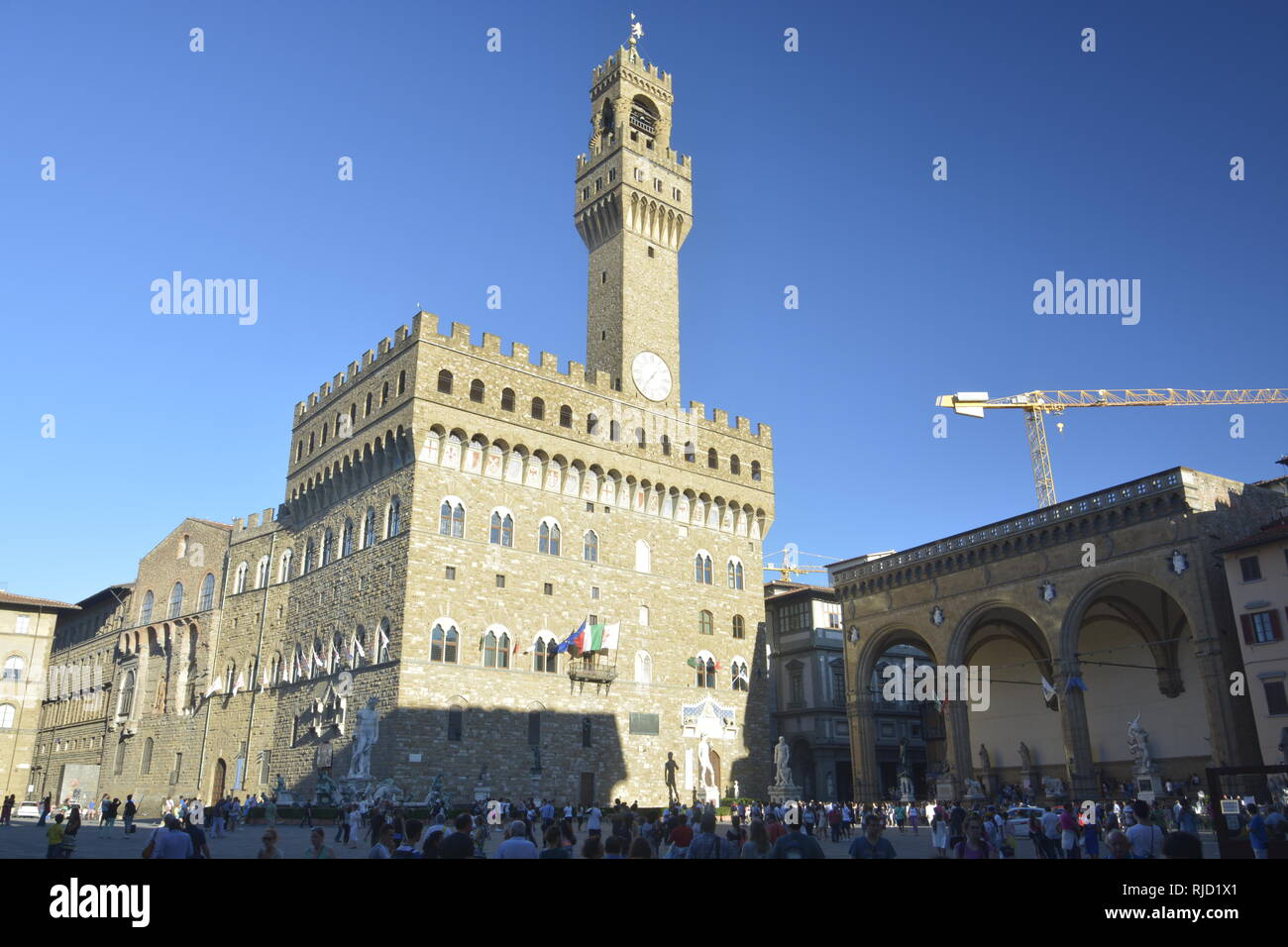 Palazzo Vecchio in Florenz Stockfoto