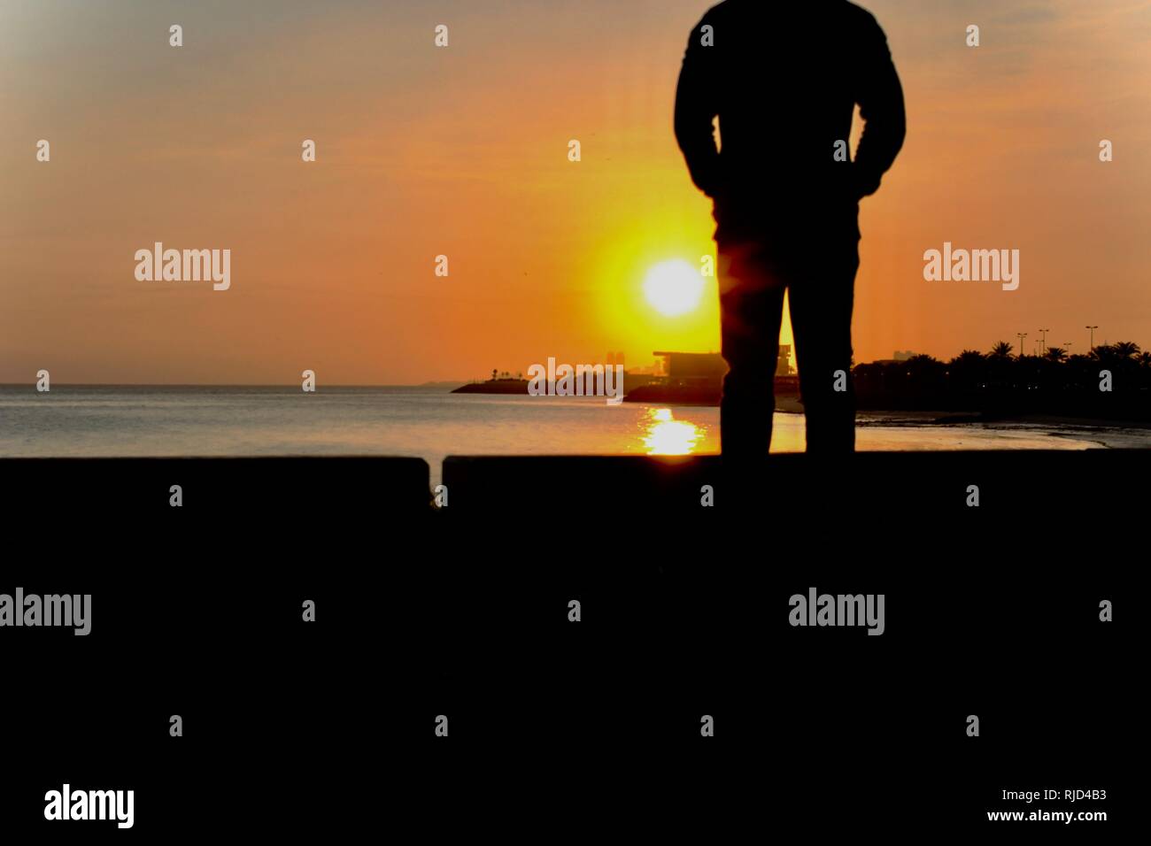 Kuwait sunrise Stockfoto