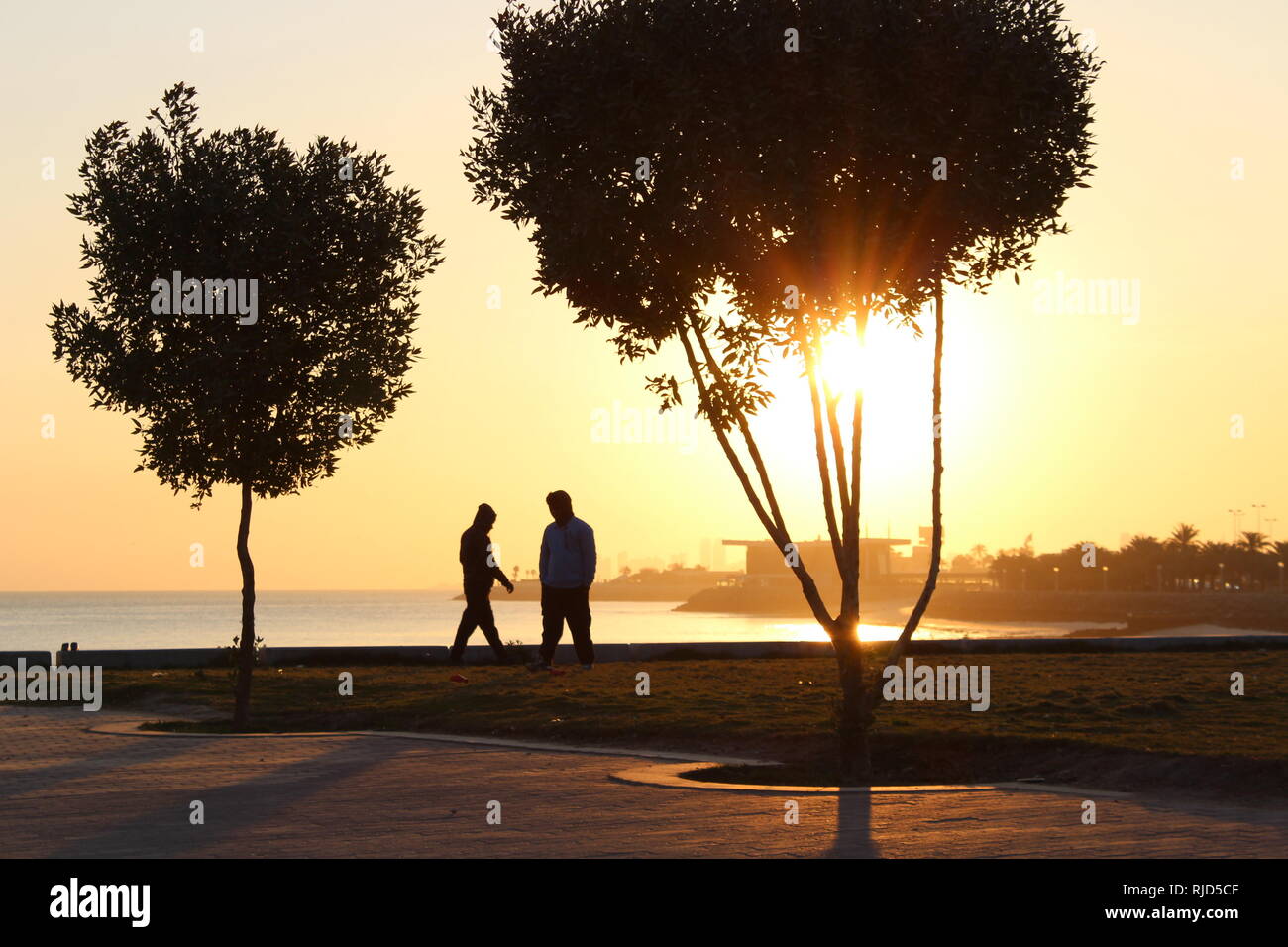 Kuwait sunrise Stockfoto