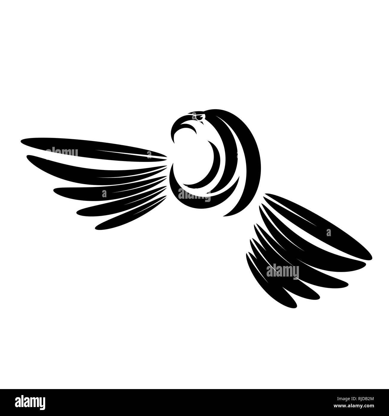 Eagle Head Tattoo Design. Logo Beute Vogel Stockfoto