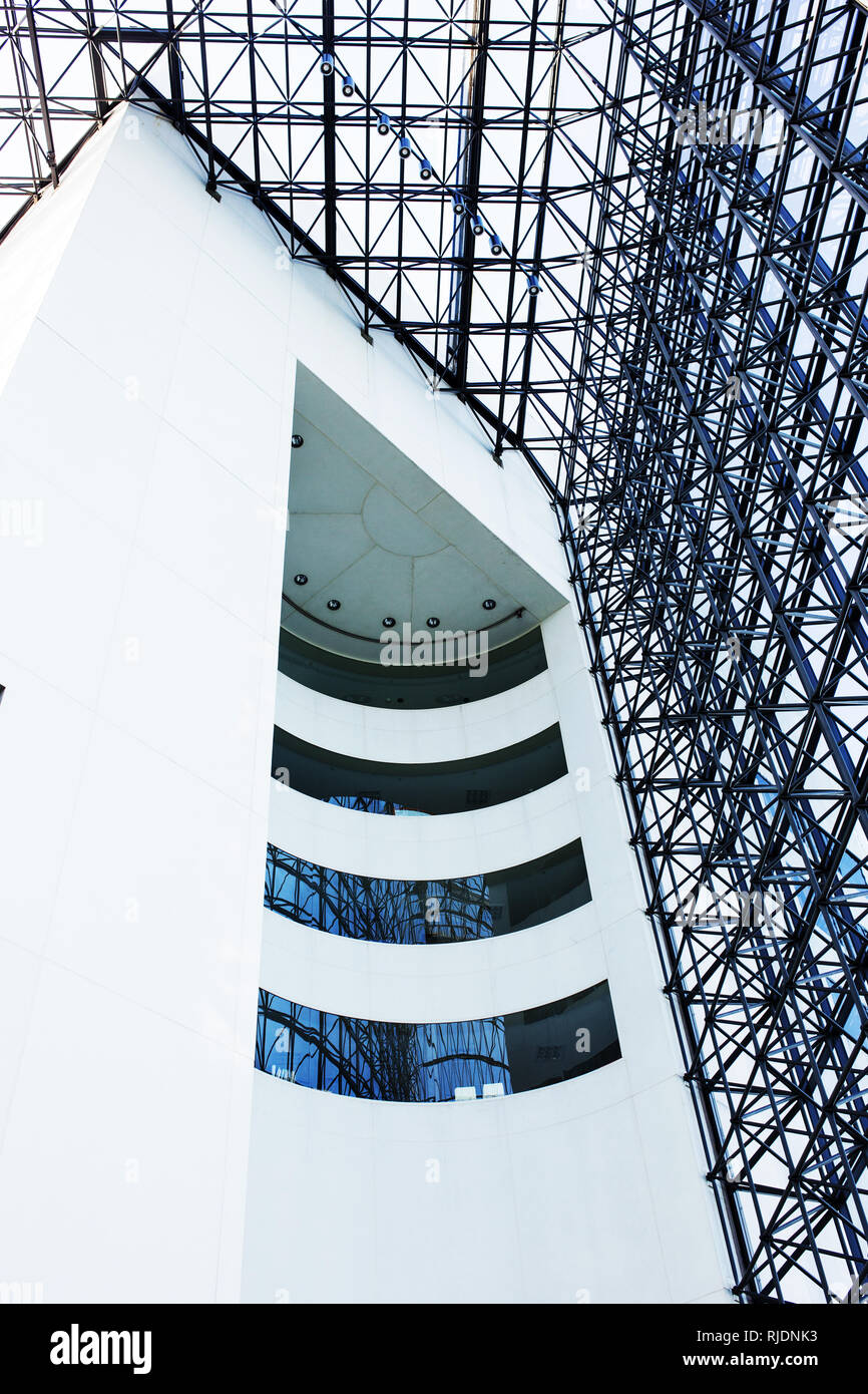 Innerhalb der John F. Kennedy Presidential Library und Museum in Boston, Massachusetts, USA. Stockfoto