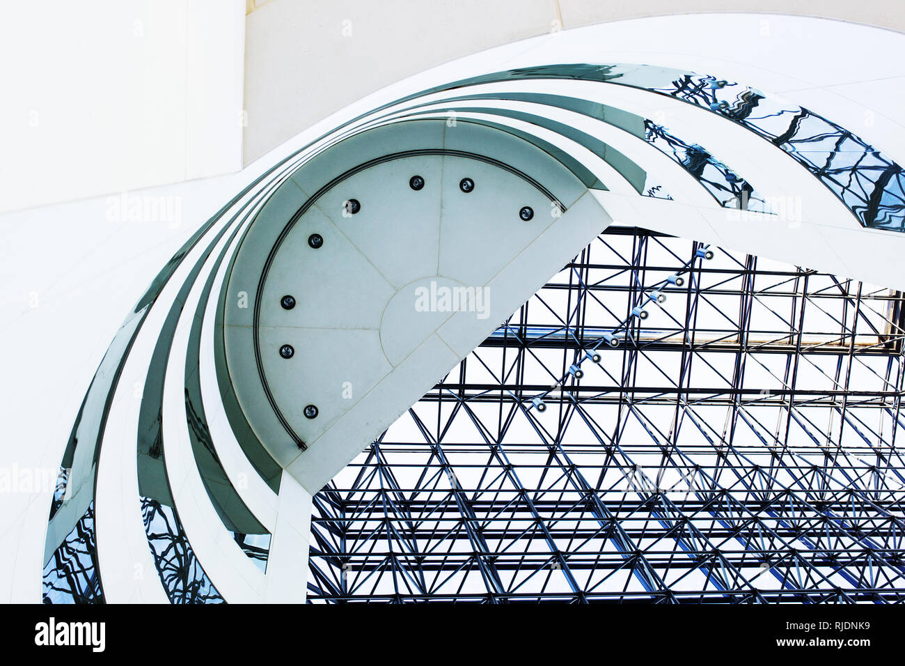 Innerhalb der John F. Kennedy Presidential Library und Museum in Boston, Massachusetts, USA. Stockfoto