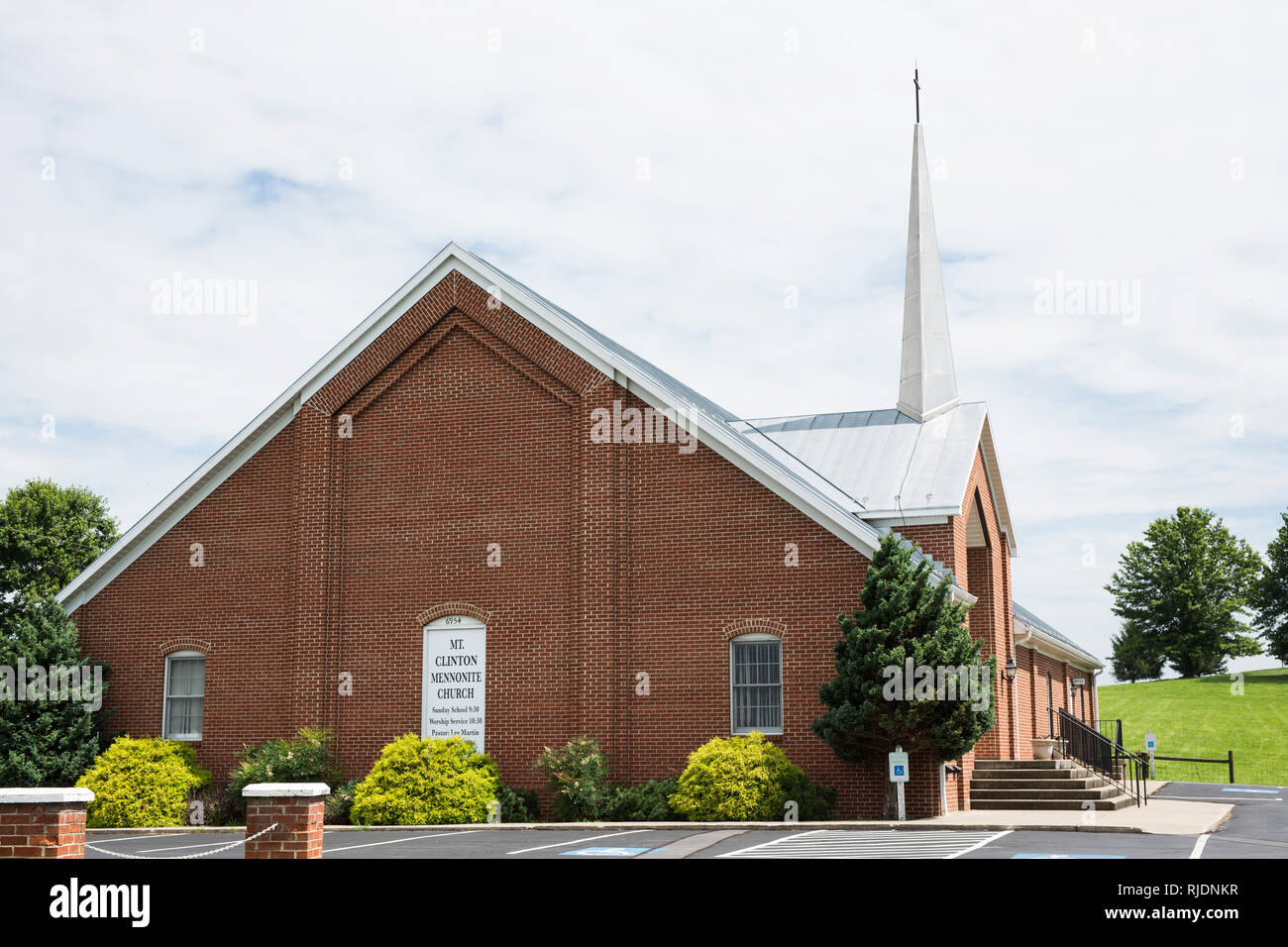 Mount Clinton mennonitische Kirche in Harrisonburg, Virginia, USA. Stockfoto