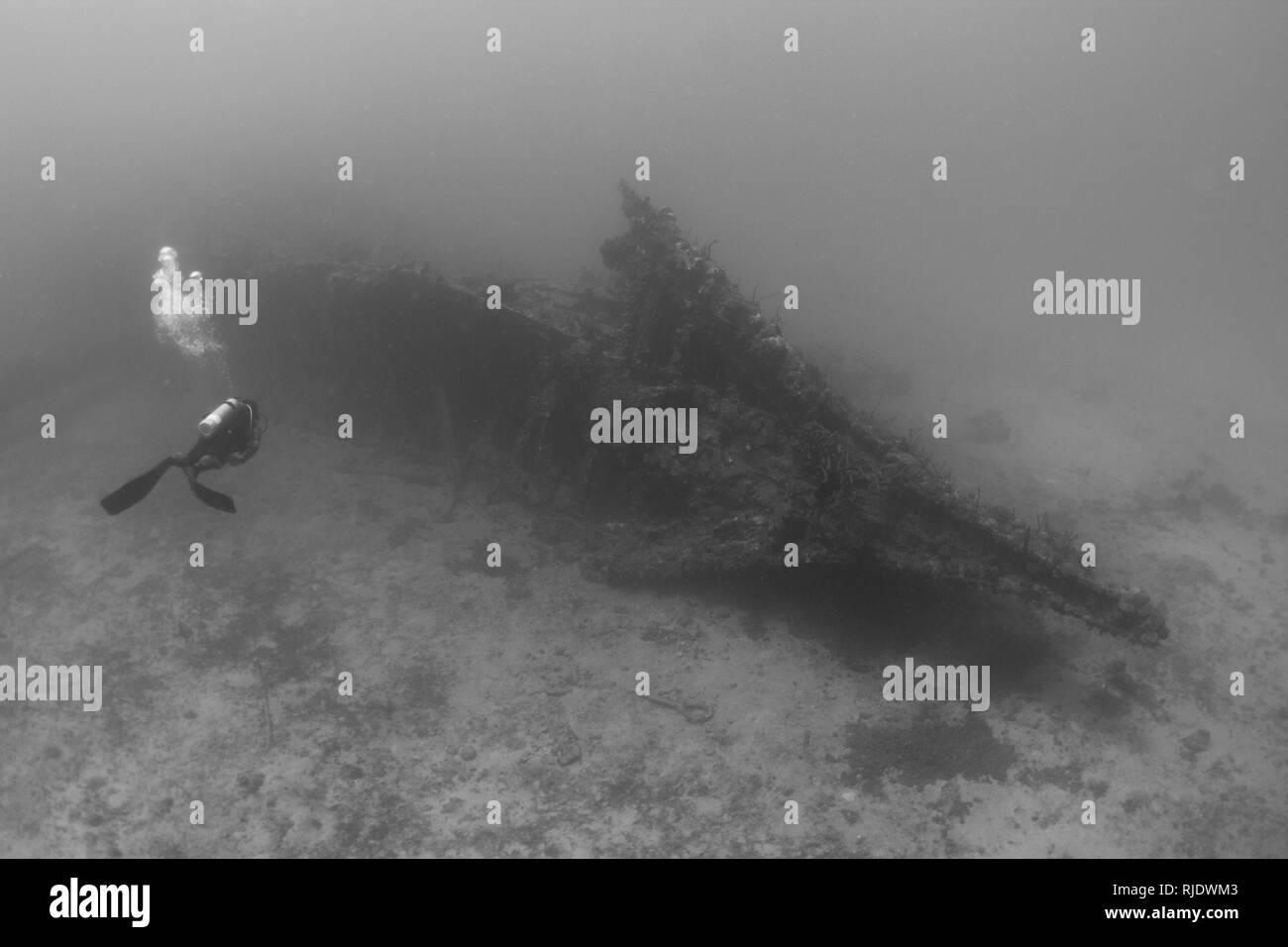 Das Wrack der RMS Rhône, Britische Jungferninseln Stockfoto