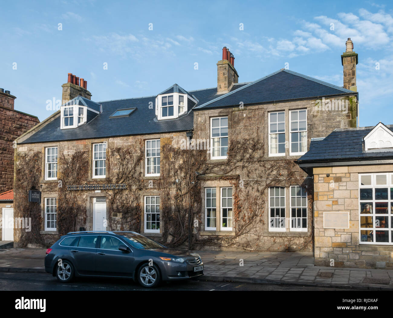 Die Bonnie Badger, neu eröffnetes Hotel, Restaurant und Pub von Tom Kitchin, Gullane, East Lothian, Schottland, Großbritannien Stockfoto